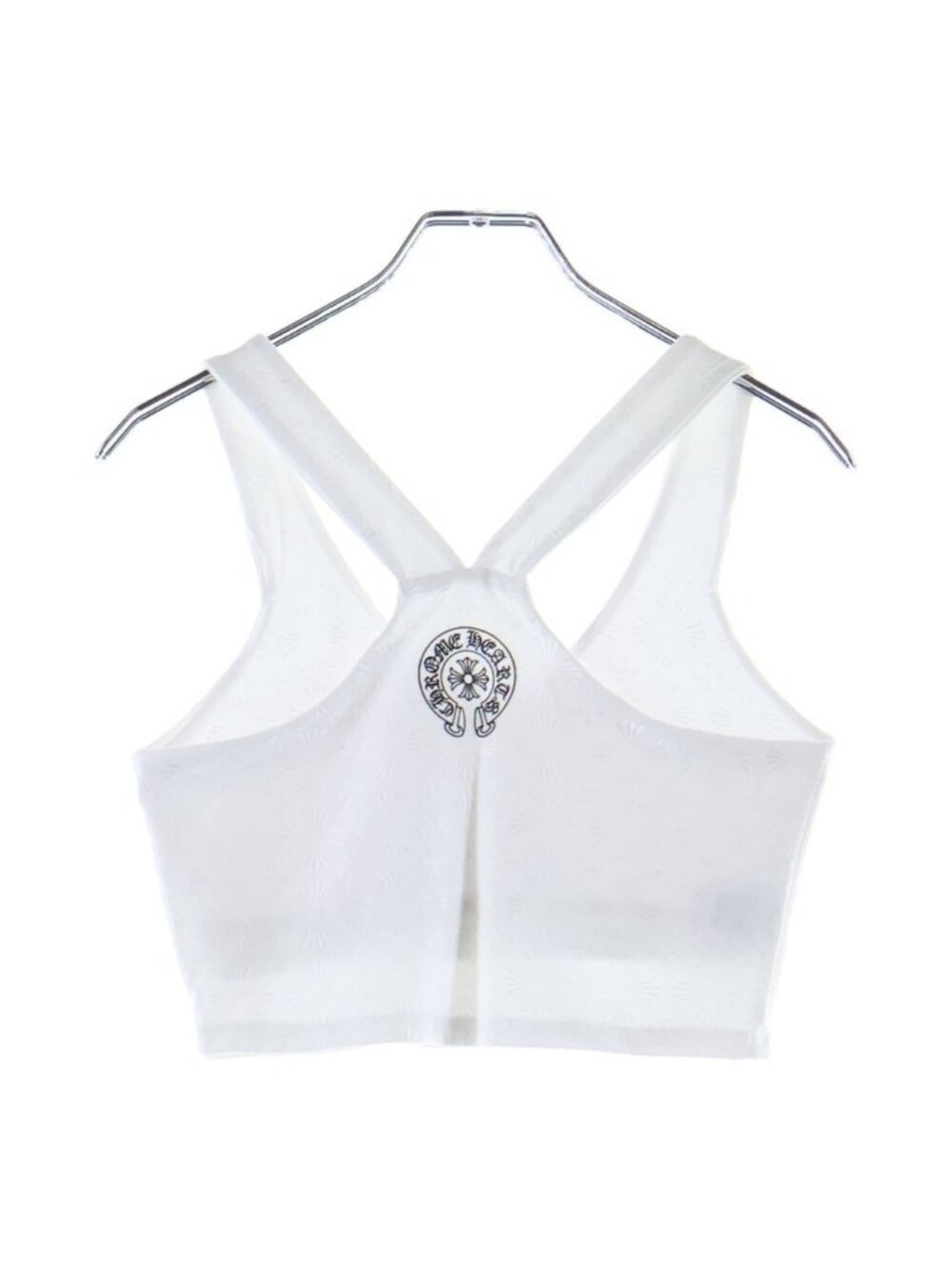 Chrome Hearts CH Plus All Over Print Rib Tank Top White